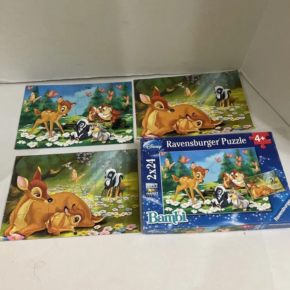 Ravensburge Bambi Puzzle 2x24 Pieces Disney Complete